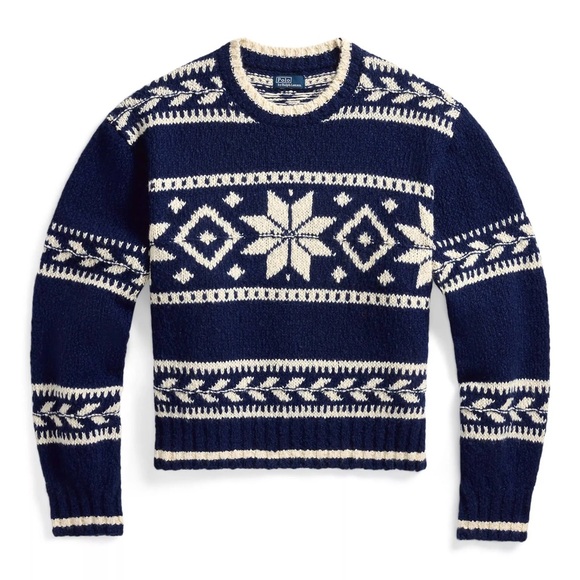 Polo Ralph Lauren Snowflake-motif Wool-blend Sweater Woman Sweater - Picture 6 of 6